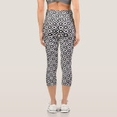 Leggings Capri Carrés d'alimentation des fleurs (Verso)