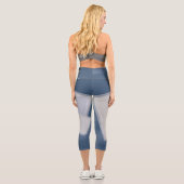 Leggings Capri carrés de Fibonacci roulants (Verso)