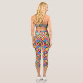 Leggings Capri Carrés Flower Power (Verso)