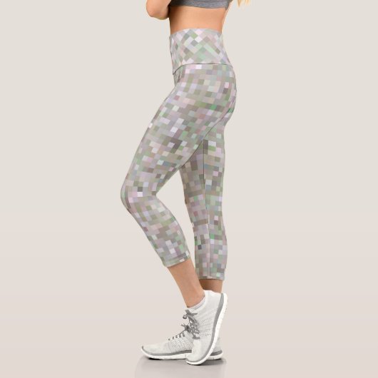 Leggings Capri Carrés pastel (Gauche)