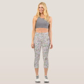 Leggings Capri Carrés pastel (Recto)