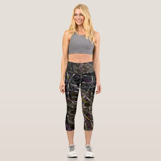 Leggings Capri Carte aérienne (Recto)