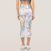 Leggings Capri Carte aérienne (Verso)