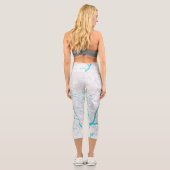 Leggings Capri Carte des arbres 3 (Verso)