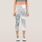 Leggings Capri Carte des arbres 3 (Recto)
