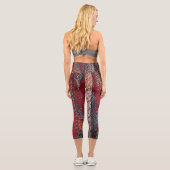 Leggings Capri Cartes Rouges Du Passé (Verso)