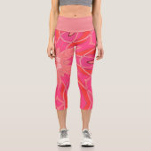 Leggings Capri Carton Mandala Flower Pink (Recto)