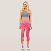 Leggings Capri Carton Mandala Flower Pink (Recto)