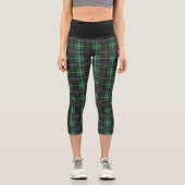Leggings Capri Carton vert et noir Capris (Recto)
