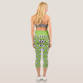 Leggings Capri Cartoon Soccer Ball Pattern (Verso)