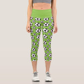 Leggings Capri Cartoon Soccer Ball Pattern (Recto)