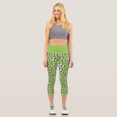 Leggings Capri Cartoon Soccer Ball Pattern (Recto)