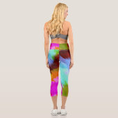 Leggings Capri Cascade aquarelle, nature 2 (Verso)