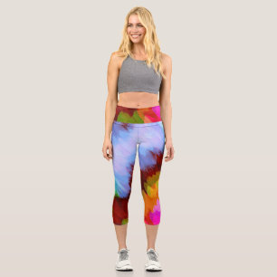 Leggings Capri Cascade aquarelle, nature 2