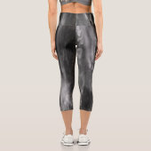 Leggings Capri Cascade majestueuse Boka, Slovénie noir blanc (Verso)