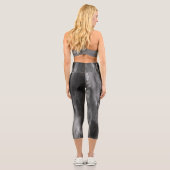 Leggings Capri Cascade majestueuse Boka, Slovénie noir blanc (Verso)