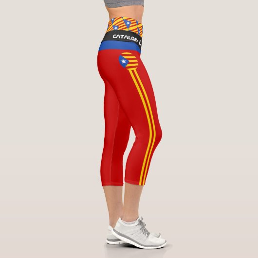 Leggings Capri Catalogne Drapeau & Catalan - La Senyera mode /Est (Droite)