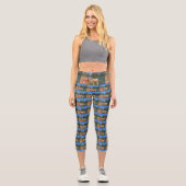 Leggings Capri Cavalier Spaniel Et Pélicans, (Recto)