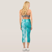 Leggings Capri Céramique bleue (Verso)