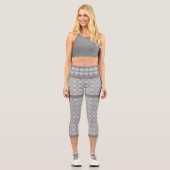 Leggings Capri Céramique gris dentelle (Recto)
