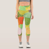 Leggings Capri Cercle-Cercles Capris haut taille (Recto)
