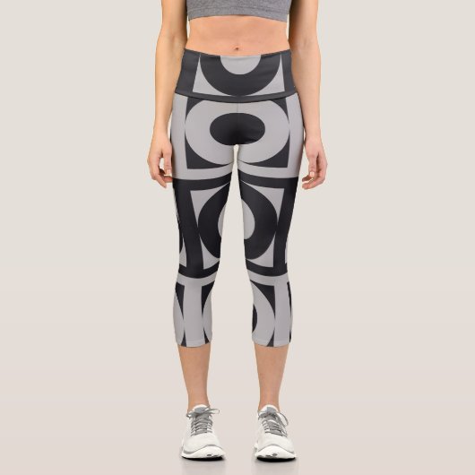 Leggings Capri Cercles gris (Recto)
