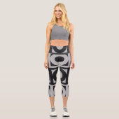 Leggings Capri Cercles gris (Recto)
