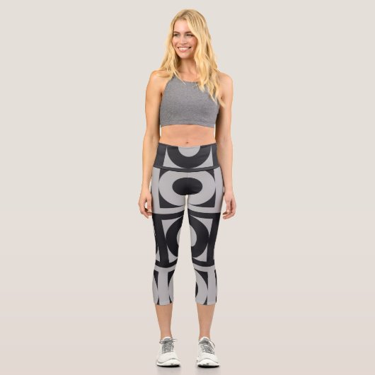 Leggings Capri Cercles gris (Recto)