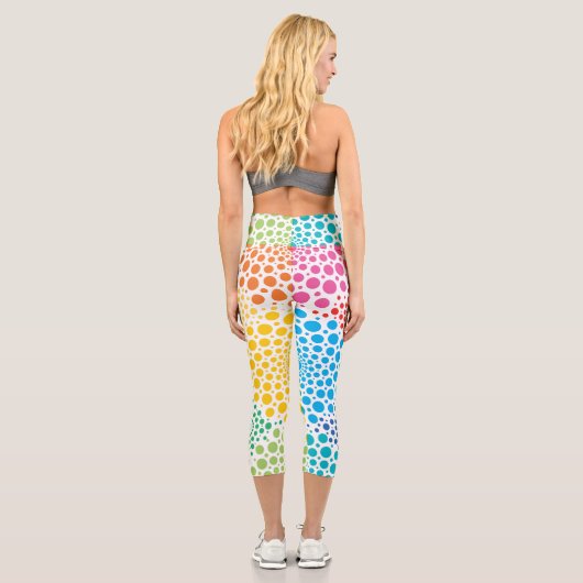 Leggings Capri Cercles Mandala 3 (Verso)
