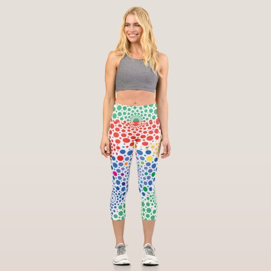 Leggings Capri Cercles Mandala 3 (Recto)