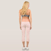 Leggings Capri Cercles Pois orange de Tangérine (Verso)