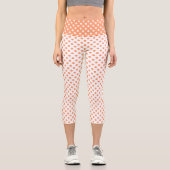 Leggings Capri Cercles Pois orange de Tangérine (Recto)