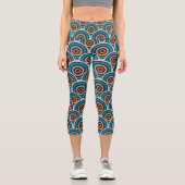 Leggings Capri Cercles Rétro (Recto)