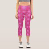 Leggings Capri cercles roses (Recto)