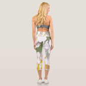 Leggings Capri Cerfs géométriques : Illustration Motif traditionn (Verso)