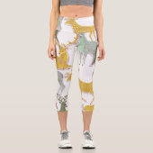 Leggings Capri Cerfs géométriques : Illustration Motif traditionn (Recto)