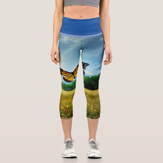 Leggings Capri Champ papillon (Recto)