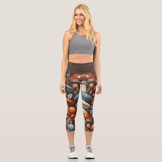 Leggings Capri Champignons Americana (Recto)