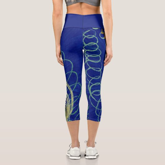 Leggings Capri Chaos Primordial par Hilma af Klint (Verso)