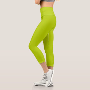 Leggings Capri Chartreuse verte
