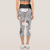Leggings Capri Chat à pois (Verso)