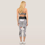 Leggings Capri Chat à pois (Verso)