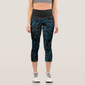 Leggings Capri Chat bleu (Recto)