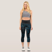 Leggings Capri Chat bleu (Recto)