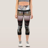 Leggings Capri Chat roux (Recto)