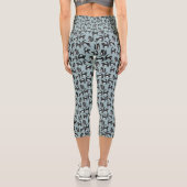 Leggings Capri Chat Tuxedo noir et blanc (Verso)