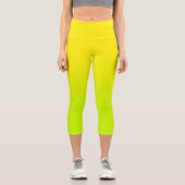 Leggings Capri Chaux et citron vert modernes (Recto)