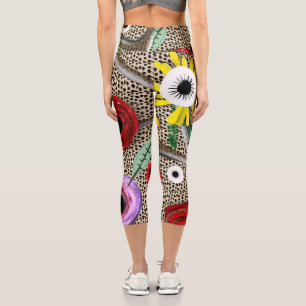 Leggings Capri Cheetah Floral Art RUPYDETEQUILA 2020