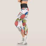 Leggings Capri Cheetah Main tiré Doodles Floraux<br><div class="desc">Légendes à motifs floraux</div>