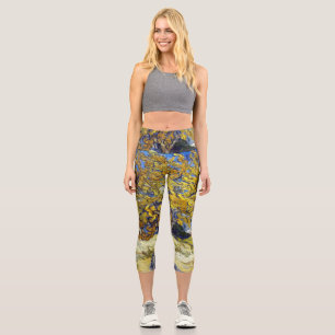 Leggings Capri Chef-d'œuvre d'art du mûrier de Van Gogh